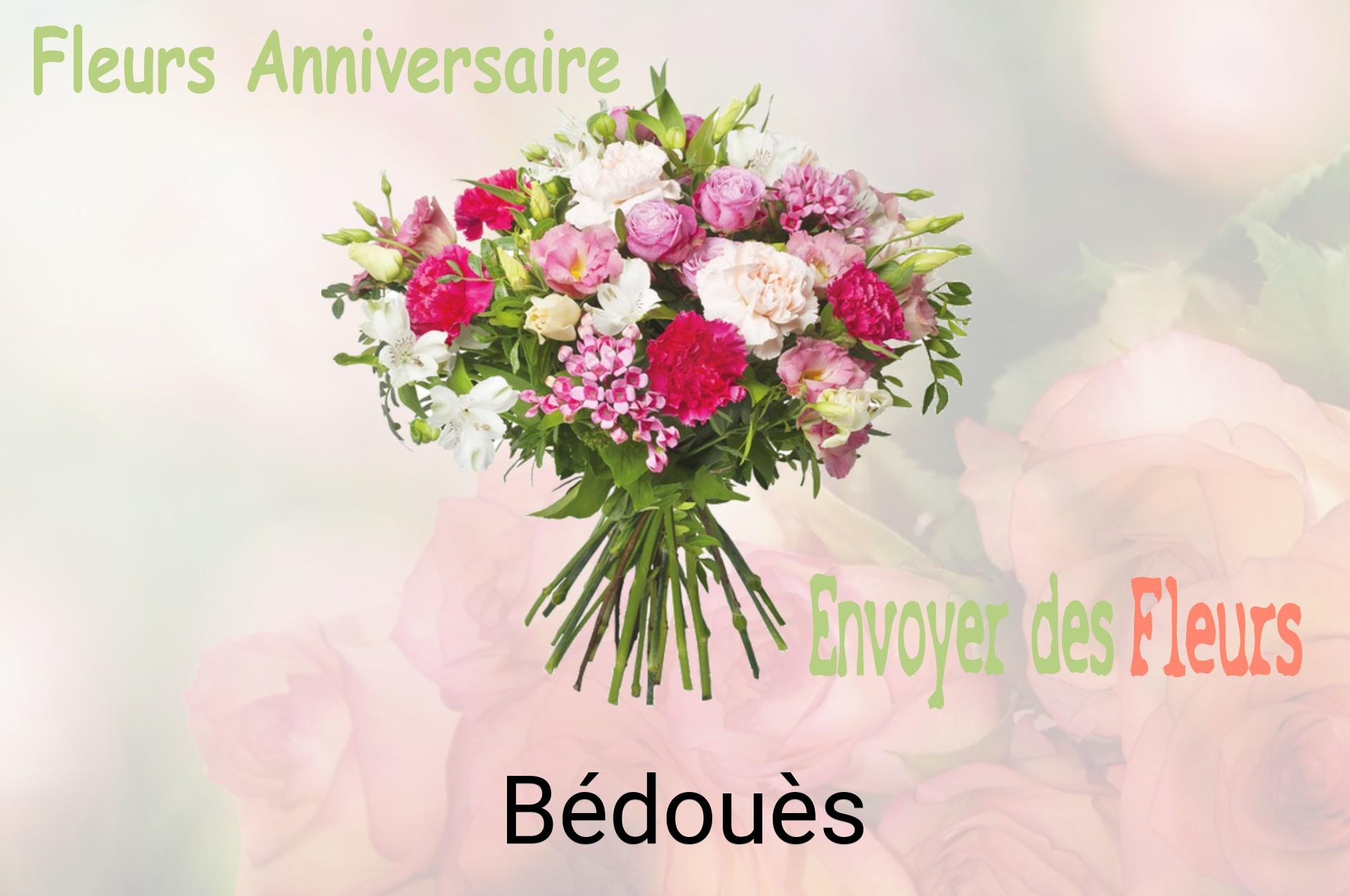 Bouquet de fleurs d’anniversaire livré à Bédouès